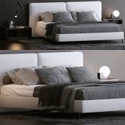 3D Model Bed Giường 007