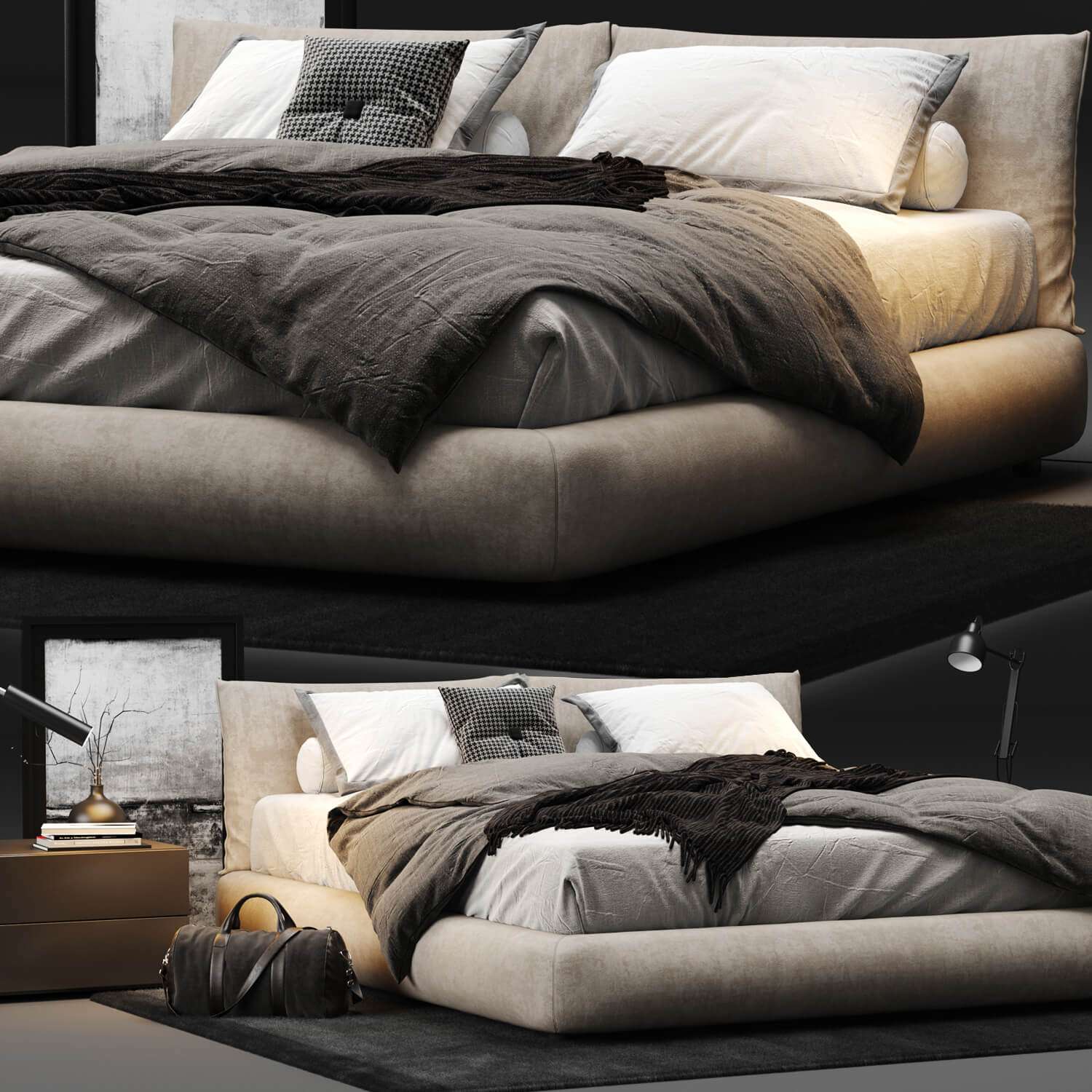 3D Model Bed Giường 005