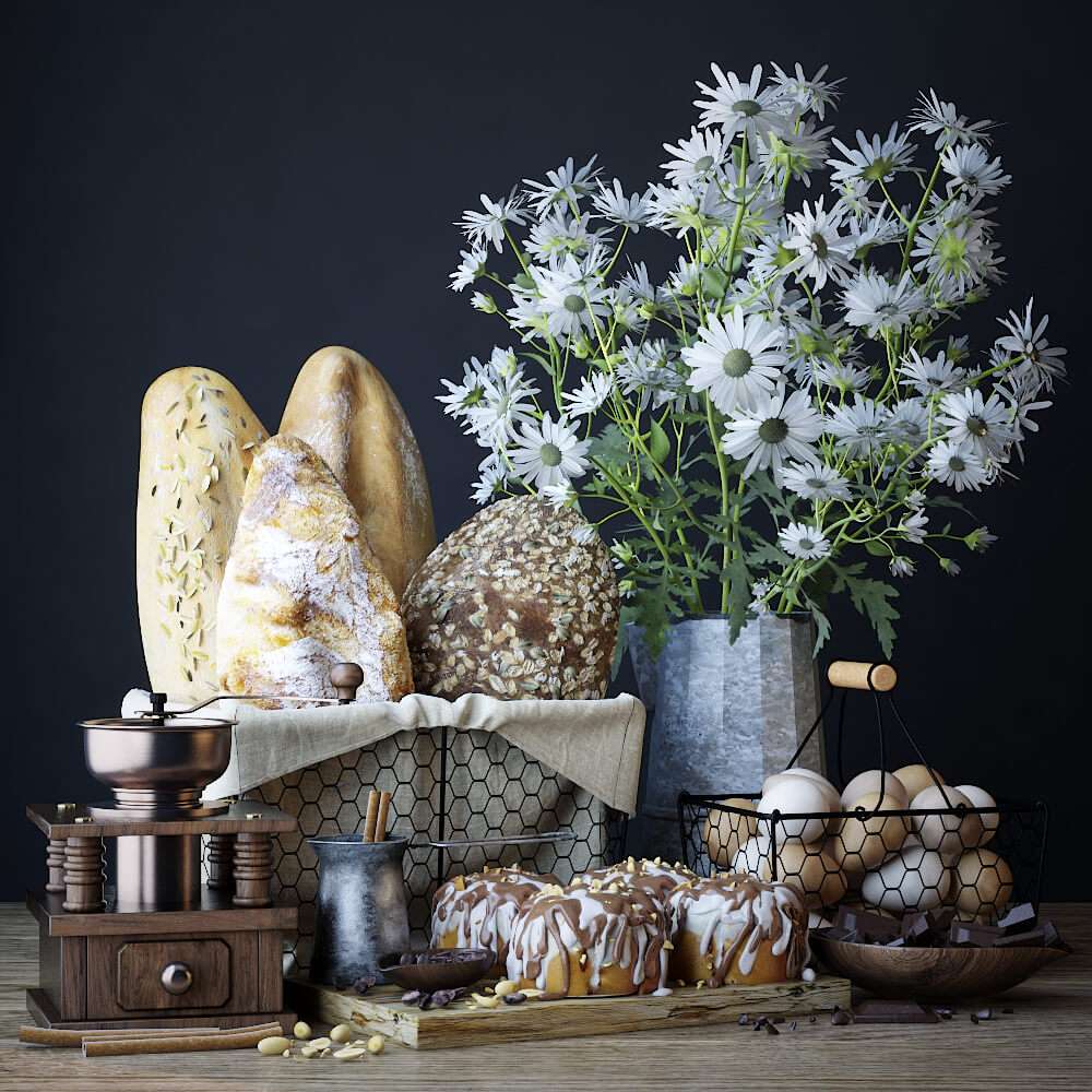 3D Model Food And Drinks Free 028