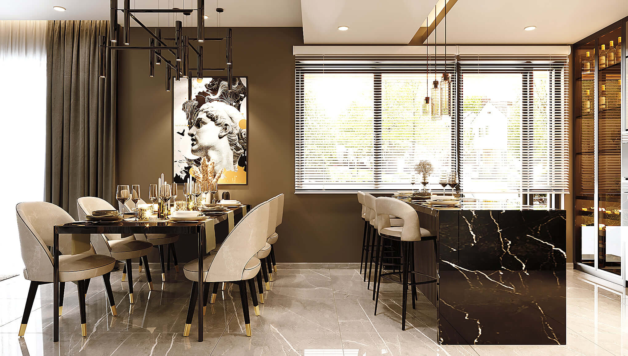 3D Interior Model Livingroom Phòng khách LR006