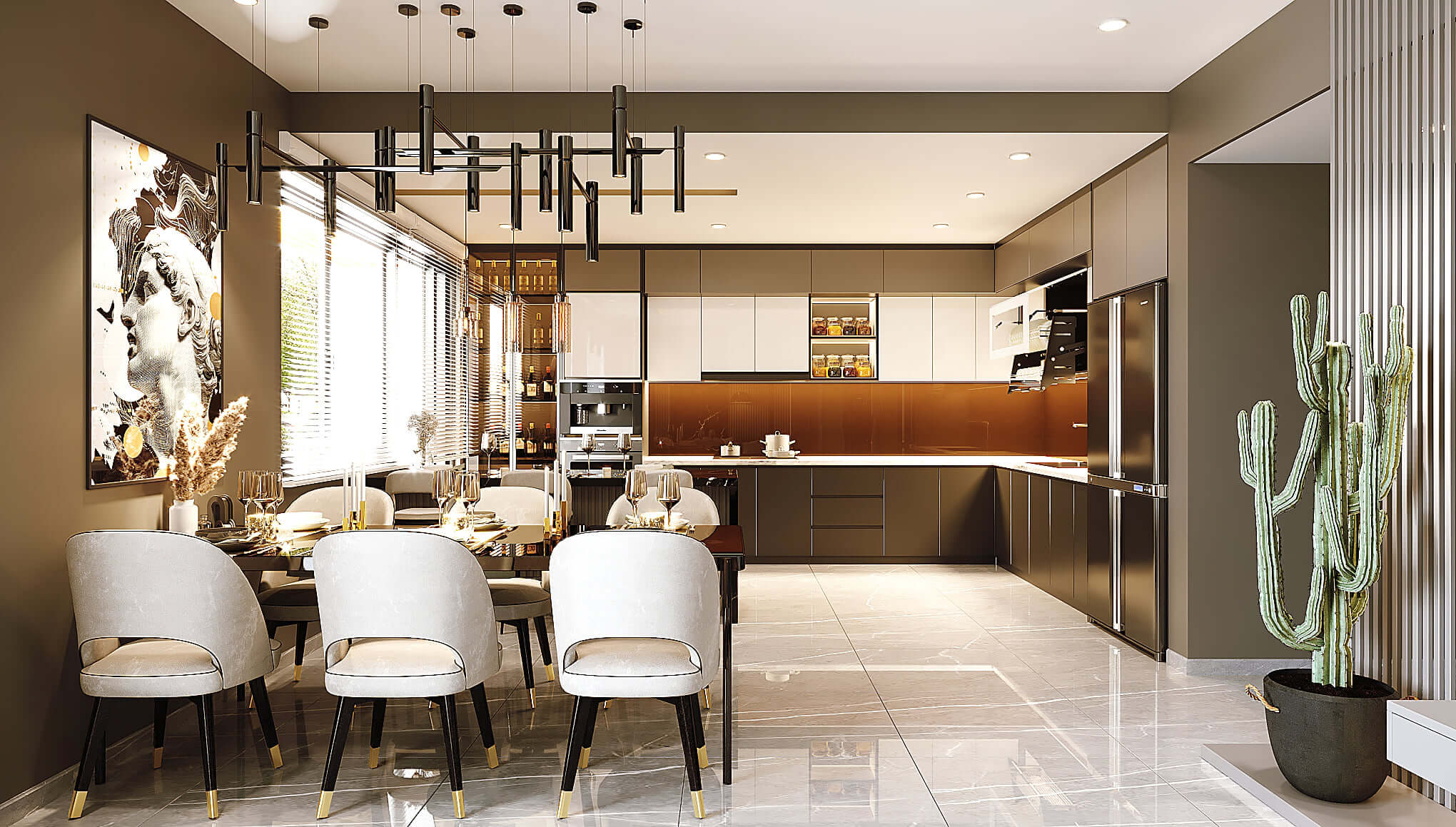 3D Interior Model Livingroom Phòng khách LR006