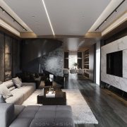 3D Interior Scene Livingroom Model LR005
