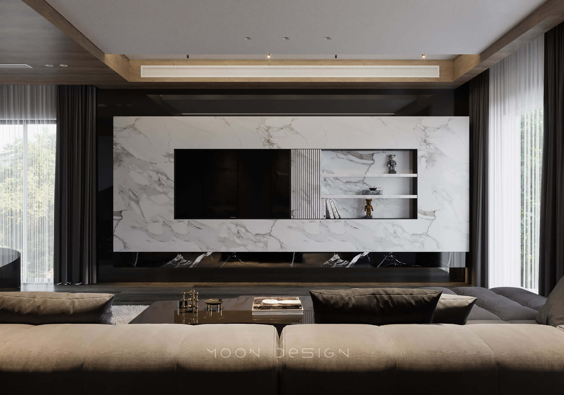 3D Interior Scene Livingroom Model LR005