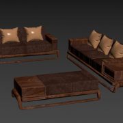 3D Model Sofa Free 001