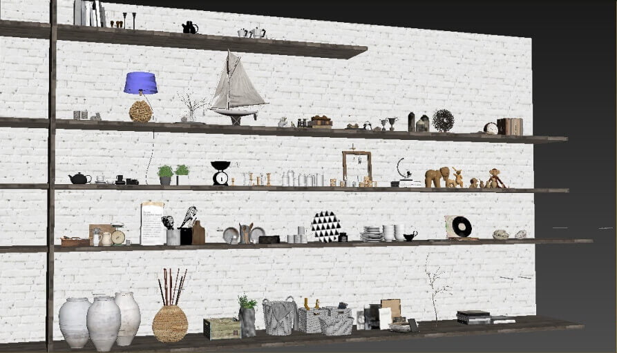 3D Model Tableware Kitchen Free 022