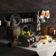 3D Model Tableware Kitchen Free 019