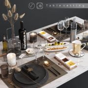 3D Model Tableware Kitchen Free 009