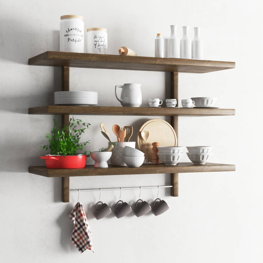 3D Model Tableware Kitchen Free 008