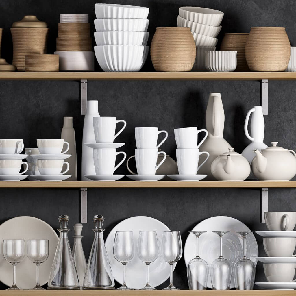 3D Model Tableware Kitchen Free 038