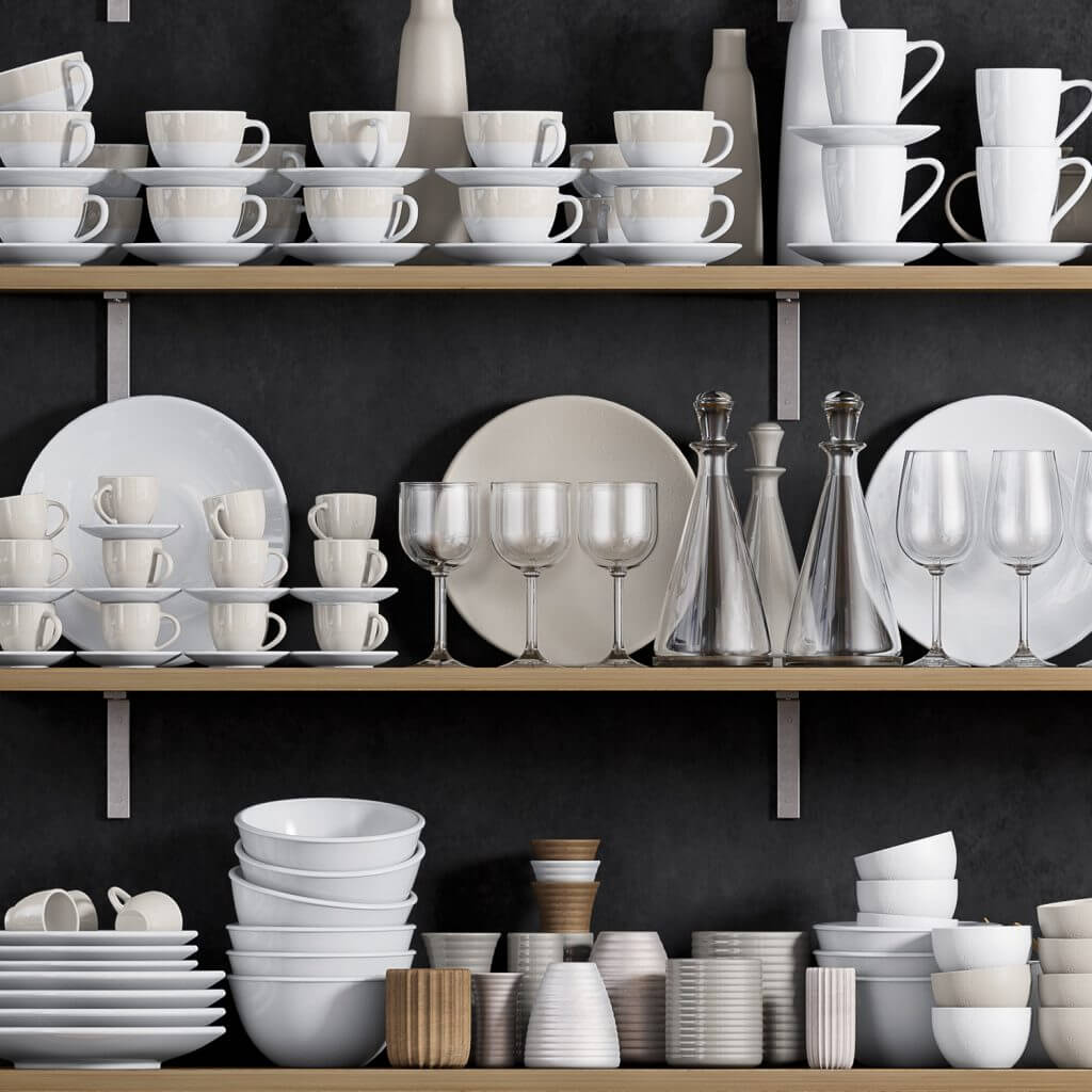 3D Model Tableware Kitchen Free 037