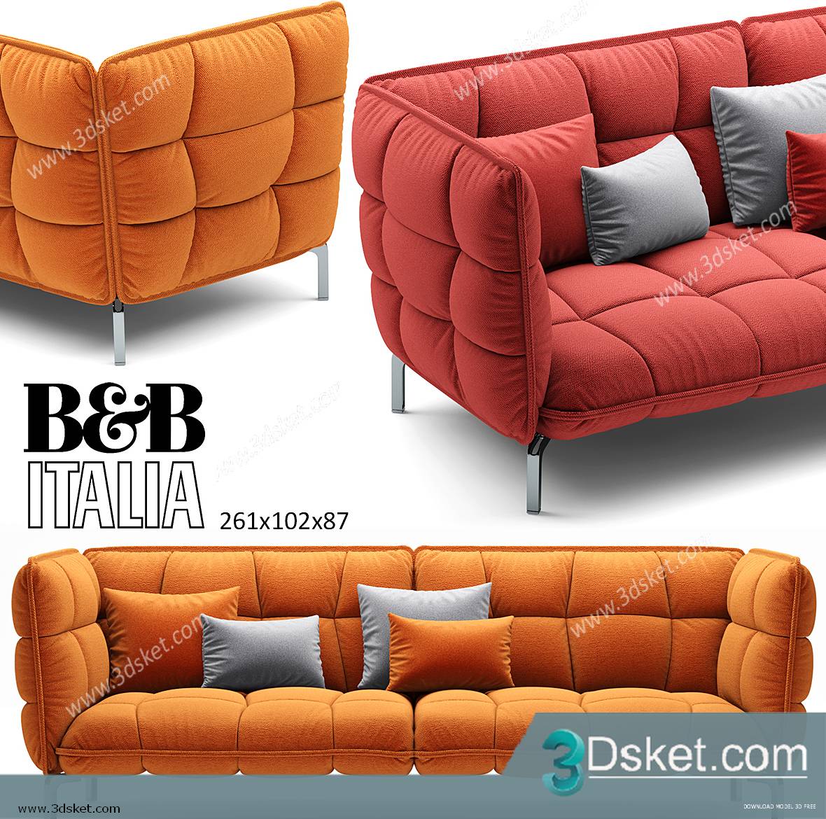 3D Model Sofa Free Download 015