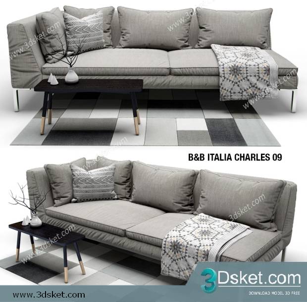 3D Model Sofa Free Download 016