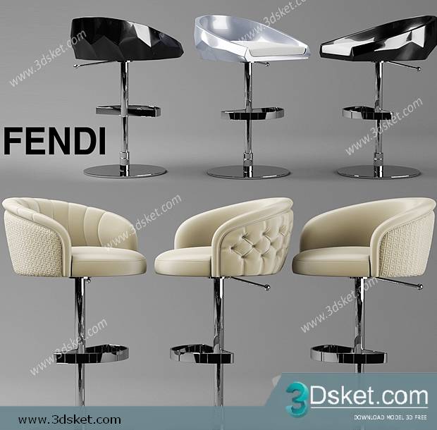 3D Model Chair 001 Free Download