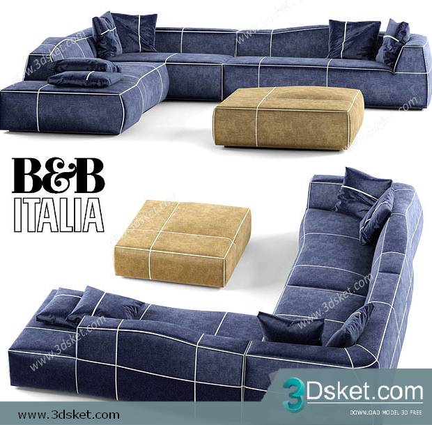 3D Model Sofa Free Download 007