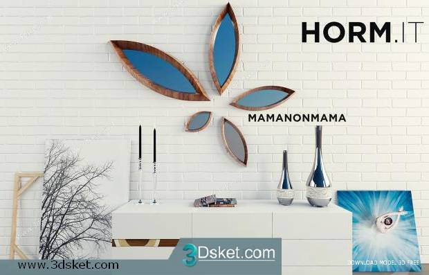 3D Model Sideboard Chest Of Drawer 245