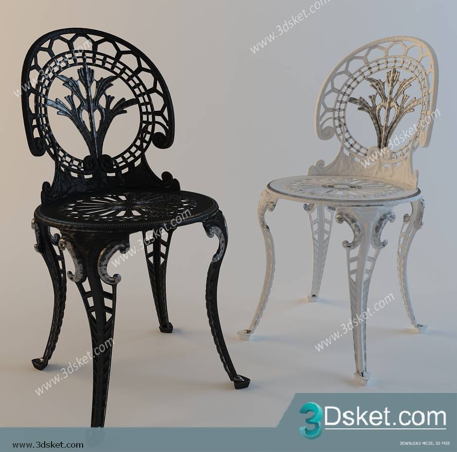 3D Model Chair 029 Free Download - Ghế - Download 3D Model Free ...