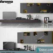 3D TV Cabinets Model 026 Free Download - Tủ Tivi