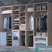 3D Wardrobe Model 037 Free Download - Tủ quần áo
