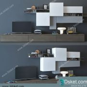 3D TV Cabinets Model 031 Free Download - Tủ Tivi