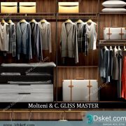 3D Wardrobe Model 040 Free Download - Tủ quần áo