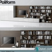 3D TV Cabinets Model 035 Free Download - Tủ Tivi