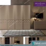 3D Wardrobe Model 042 Free Download - Tủ quần áo
