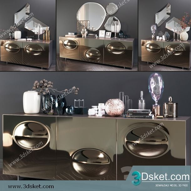 3D Model Sideboard Chest Of Drawer 188