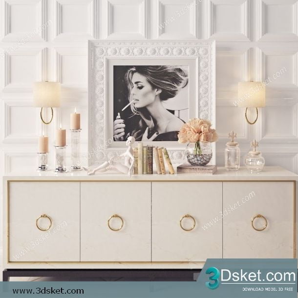 3D Model Sideboard Chest Of Drawer 190