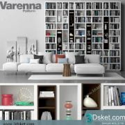 3D Display Cabinets Model 104 Free Download - Giá sách
