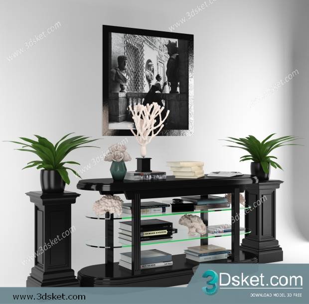 3D Model Sideboard Chest Of Drawer 247