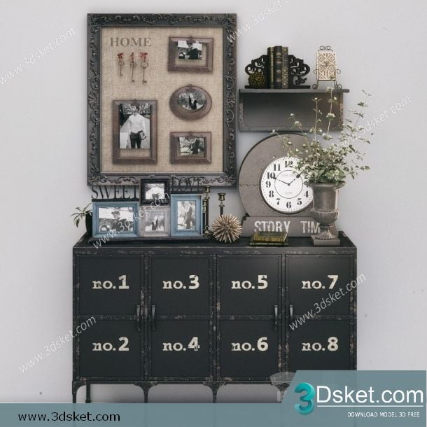 3D Model Sideboard Chest Of Drawer 193