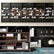 3D Display Cabinets Model 108 Free Download - Giá sách