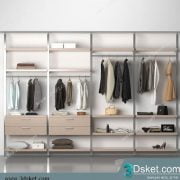 3D Wardrobe Model 043 Free Download - Tủ quần áo