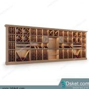 3D Display Cabinets Model 109 Free Download - Tủ trang trí