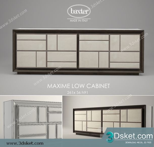 3D Model Sideboard Chest Of Drawer 030