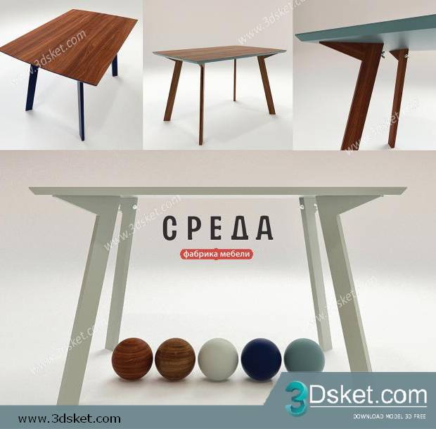 3D Model Table 067 Free Download Bàn