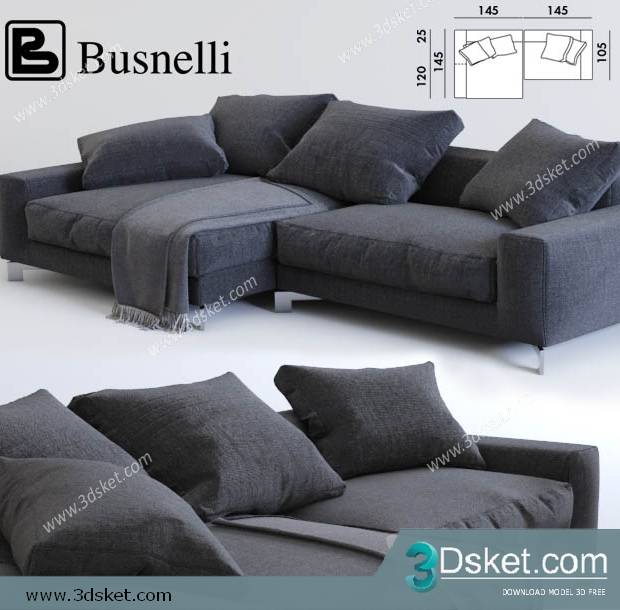3D Model Sofa Free Download 046