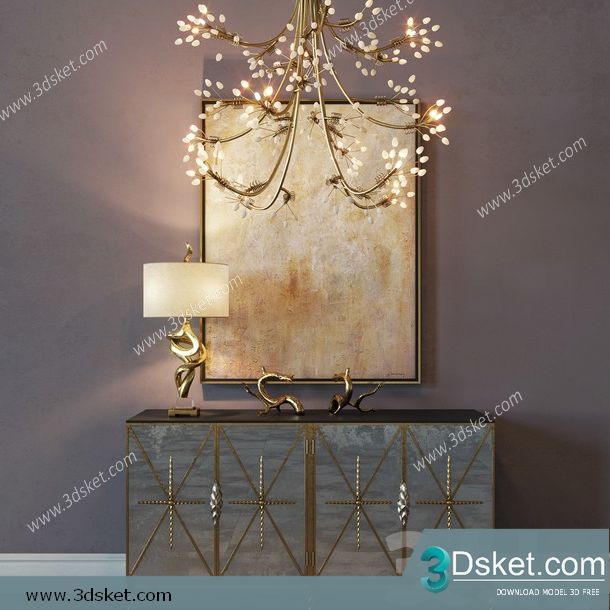 3D Model Sideboard Chest Of Drawer 196