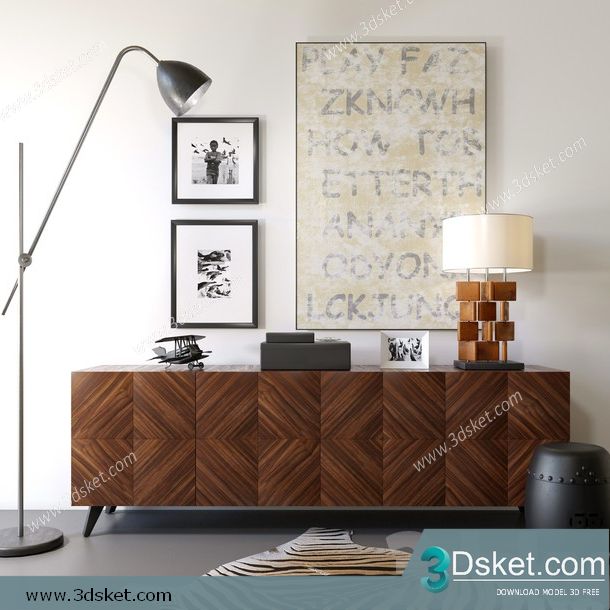 3D Model Sideboard Chest Of Drawer 197