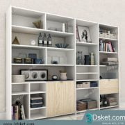 3D Display Cabinets Model 113 Free Download - Giá sách