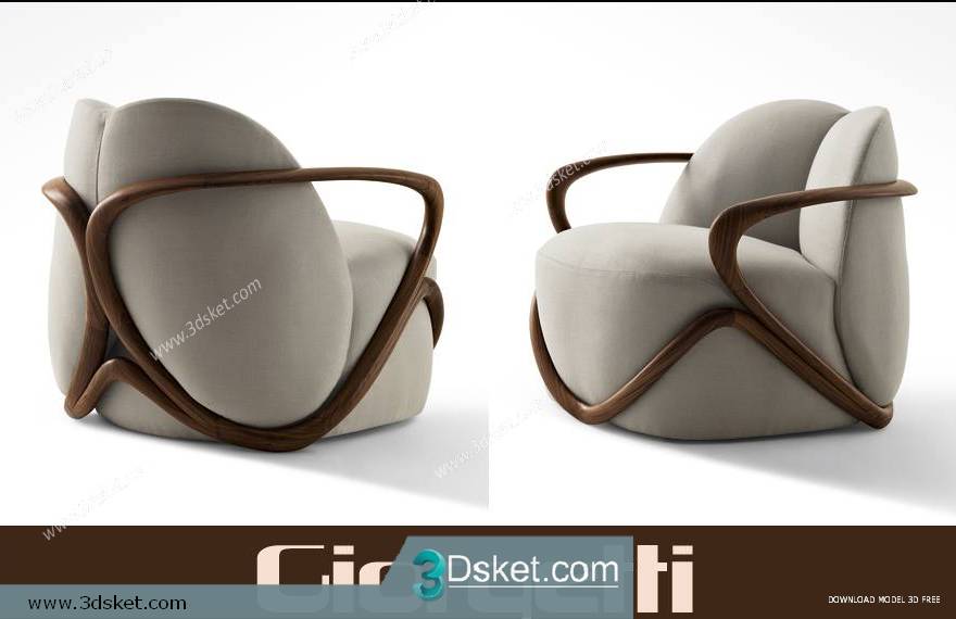 3D Model Chair 004 Free Download