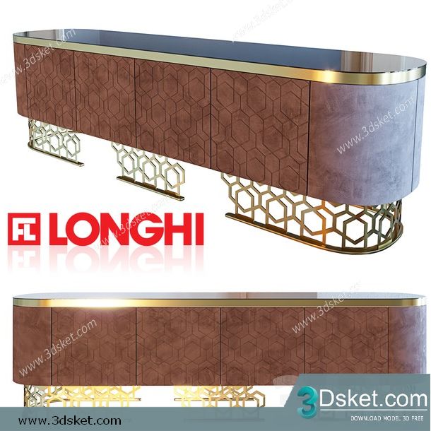 3D Model Sideboard Chest Of Drawer 203