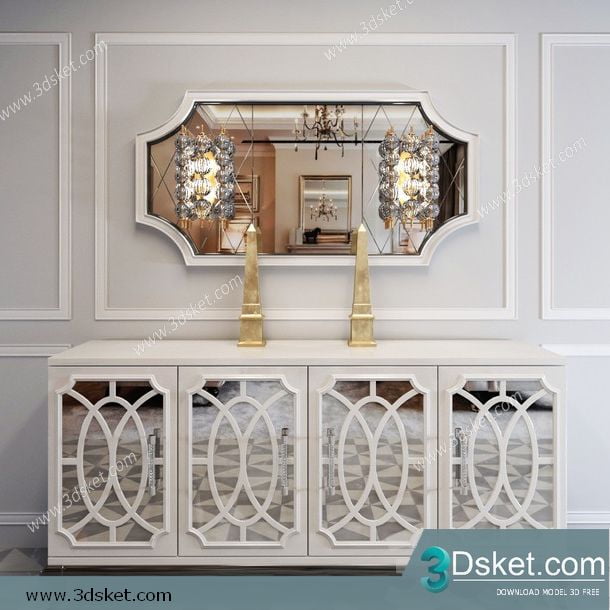 3D Model Sideboard Chest Of Drawer 204