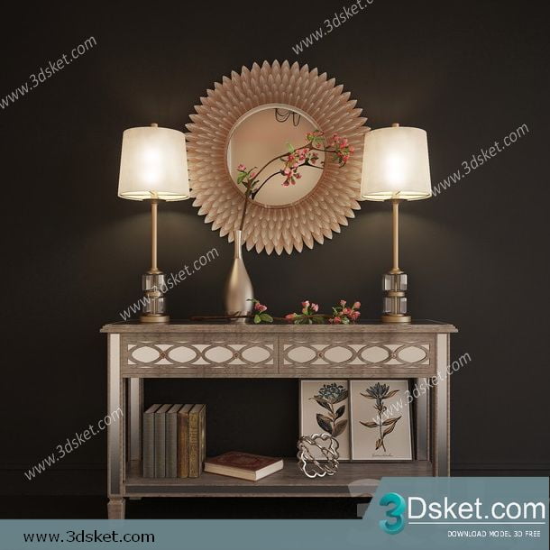 3D Model Sideboard Chest Of Drawer 208