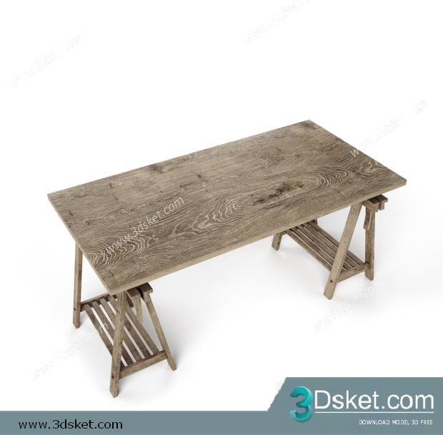 3D Model Table 075 Free Download Bàn