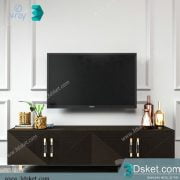 3D TV Cabinets Model 050 Free Download - Tủ Tivi