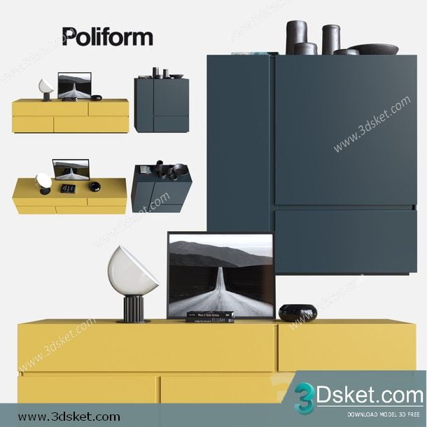 3D Model Sideboard Chest Of Drawer 219