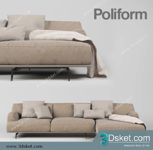 3D Model Sofa Free Download 055
