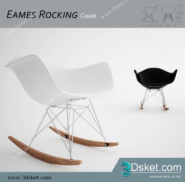 3D Model Chair 048 Free Download Ghế