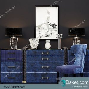 3D Model Sideboard Chest Of Drawer 223